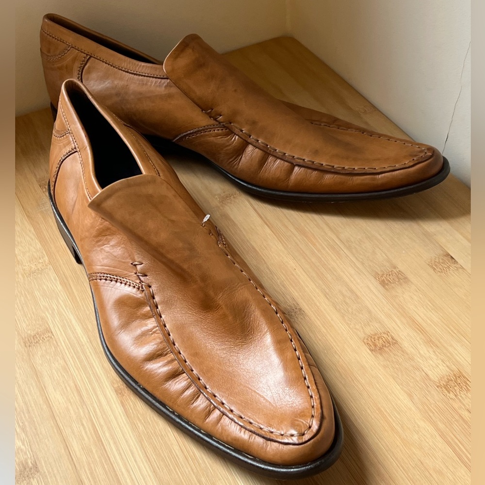 $200 - NWT Vero Cuoio Fine Italian Sand/Brown Fine Leather Shoes - Made In Italy
